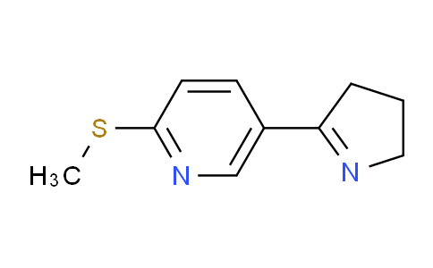 MC658979 | 1352493-29-8 | 5-(3,4-Dihydro-2H-pyrrol-5-yl)-2-(methylthio)pyridine