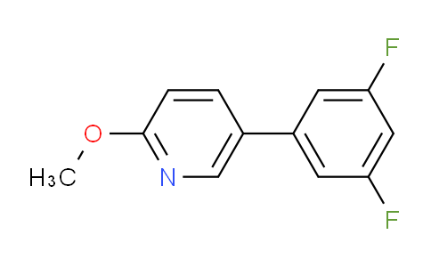 CAS No. 1375069-12-7, 5-(3,5-Difluorophenyl)-2-methoxypyridine