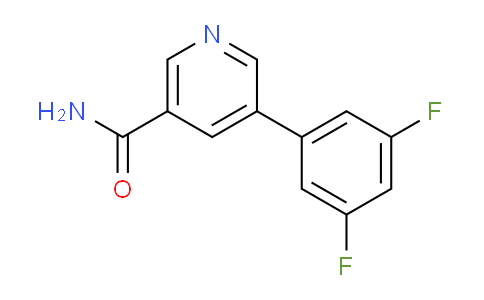 CAS No. 1346691-76-6, 5-(3,5-Difluorophenyl)nicotinamide