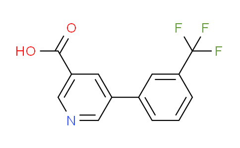 CAS No. 893740-46-0, 5-(3-(Trifluoromethyl)phenyl)nicotinic acid