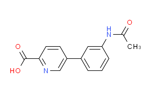 CAS No. 1242339-07-6, 5-(3-Acetylaminophenyl)picolinic acid