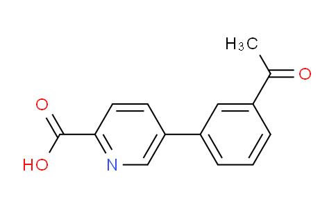 CAS No. 1242339-32-7, 5-(3-Acetylphenyl)-picolinic acid