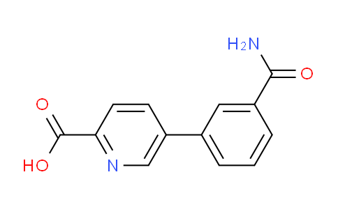 CAS No. 1261912-75-7, 5-(3-Carbamoylphenyl)picolinic acid