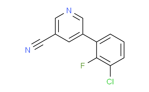 CAS No. 1346692-05-4, 5-(3-Chloro-2-fluorophenyl)nicotinonitrile