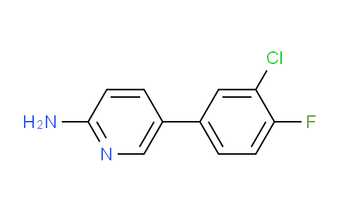 CAS No. 1314985-70-0, 5-(3-Chloro-4-fluorophenyl)pyridin-2-amine
