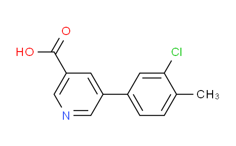CAS No. 1261934-19-3, 5-(3-Chloro-4-methylphenyl)nicotinic acid