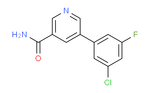 CAS No. 1346692-17-8, 5-(3-Chloro-5-fluorophenyl)nicotinamide