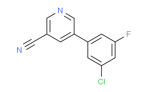 CAS No. 1346692-18-9, 5-(3-Chloro-5-fluorophenyl)nicotinonitrile