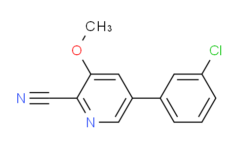 CAS No. 1415226-39-9, 5-(3-Chlorophenyl)-3-methoxypicolinonitrile