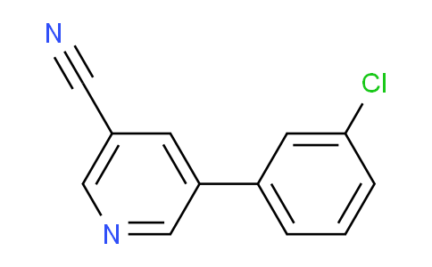 CAS No. 1266996-42-2, 5-(3-Chlorophenyl)nicotinonitrile