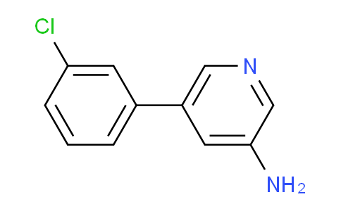 CAS No. 1226177-31-6, 5-(3-Chlorophenyl)pyridin-3-amine