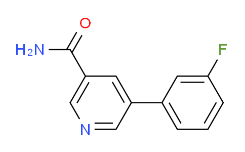 CAS No. 1356110-53-6, 5-(3-Fluorophenyl)nicotinamide