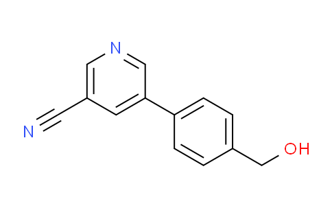 CAS No. 1349717-61-8, 5-(4-(Hydroxymethyl)phenyl)nicotinonitrile