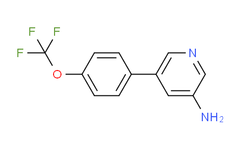 CAS No. 1261780-90-8, 5-(4-(Trifluoromethoxy)phenyl)pyridin-3-amine