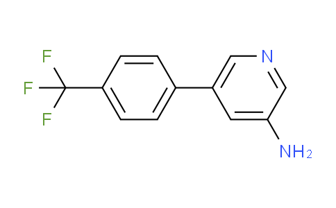 CAS No. 1225829-49-1, 5-(4-(Trifluoromethyl)phenyl)pyridin-3-amine