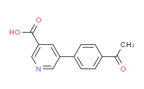 CAS No. 1193240-66-2, 5-(4-Acetylphenyl)nicotinic acid