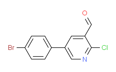 CAS No. 1119449-39-6, 5-(4-Bromophenyl)-2-chloronicotinaldehyde