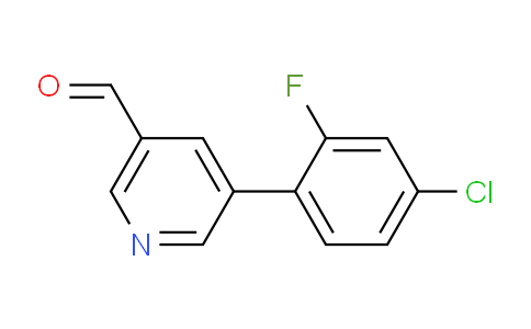 CAS No. 1346691-91-5, 5-(4-Chloro-2-fluorophenyl)nicotinaldehyde