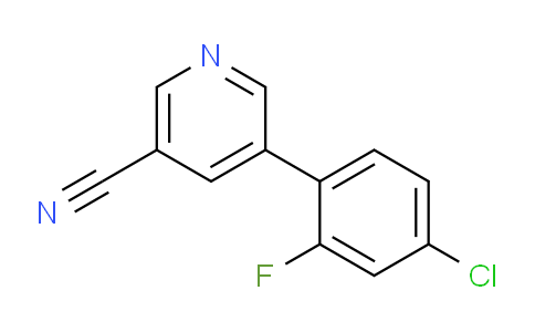 CAS No. 1346691-89-1, 5-(4-Chloro-2-fluorophenyl)nicotinonitrile
