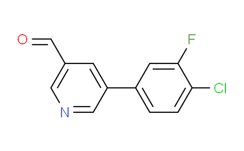 CAS No. 1346691-96-0, 5-(4-Chloro-3-fluorophenyl)nicotinaldehyde