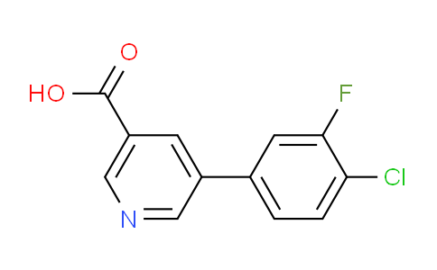CAS No. 893740-56-2, 5-(4-Chloro-3-fluorophenyl)nicotinic acid