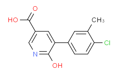 CAS No. 1262006-39-2, 5-(4-Chloro-3-methylphenyl)-6-hydroxynicotinic acid