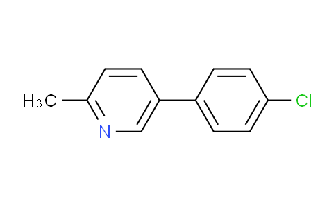 CAS No. 23148-35-8, 5-(4-Chlorophenyl)-2-methylpyridine