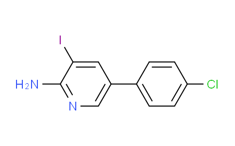 CAS No. 1356397-46-0, 5-(4-Chlorophenyl)-3-iodopyridin-2-amine