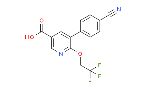 CAS No. 1364678-39-6, 5-(4-Cyanophenyl)-6-(2,2,2-trifluoroethoxy)nicotinic acid