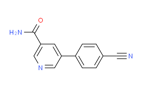 CAS No. 1346691-59-5, 5-(4-Cyanophenyl)nicotinamide