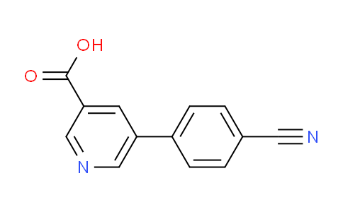 CAS No. 845885-80-5, 5-(4-Cyanophenyl)nicotinic acid