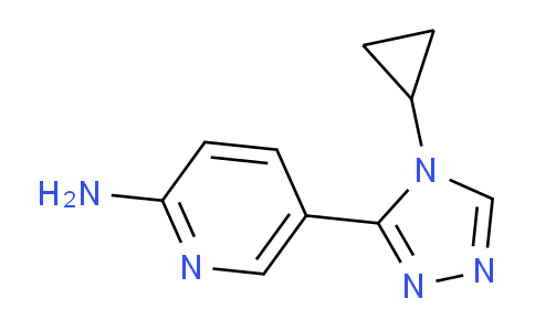 CAS No. 1340286-52-3, 5-(4-Cyclopropyl-4H-1,2,4-triazol-3-yl)pyridin-2-amine