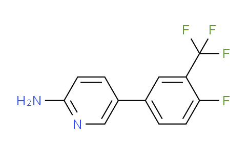 CAS No. 1110656-35-3, 5-(4-Fluoro-3-(trifluoromethyl)phenyl)pyridin-2-amine