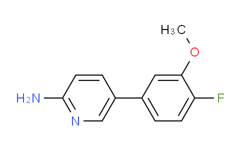 CAS No. 1314988-51-6, 5-(4-Fluoro-3-methoxyphenyl)pyridin-2-amine