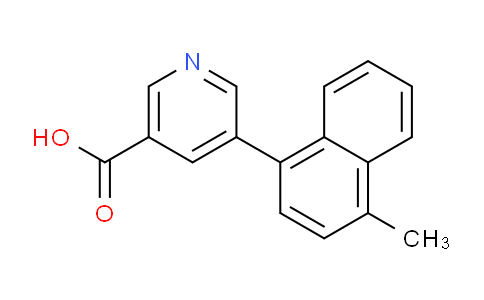 CAS No. 1263377-29-2, 5-(4-Methylnaphthalen-1-yl)nicotinic acid