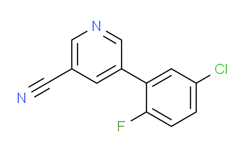 CAS No. 1346692-12-3, 5-(5-Chloro-2-fluorophenyl)nicotinonitrile