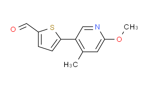 CAS No. 1225058-56-9, 5-(6-Methoxy-4-methylpyridin-3-yl)thiophene-2-carbaldehyde