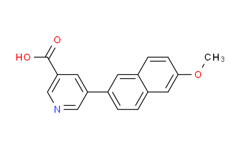 CAS No. 1050646-32-6, 5-(6-Methoxynaphthalen-2-yl)nicotinic acid