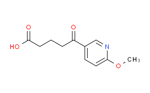 CAS No. 898784-58-2, 5-(6-Methoxypyridin-3-yl)-5-oxovaleric acid