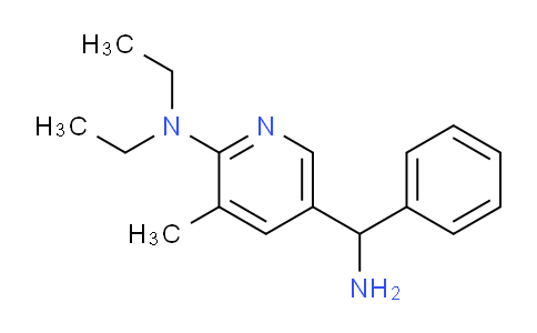 CAS No. 1355193-31-5, 5-(Amino(phenyl)methyl)-N,N-diethyl-3-methylpyridin-2-amine