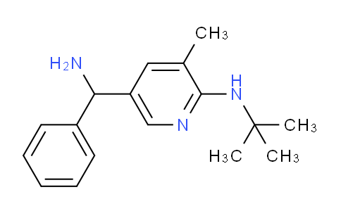 CAS No. 1355190-51-0, 5-(Amino(phenyl)methyl)-N-(tert-butyl)-3-methylpyridin-2-amine