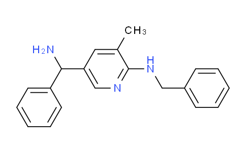 CAS No. 1355173-07-7, 5-(Amino(phenyl)methyl)-N-benzyl-3-methylpyridin-2-amine