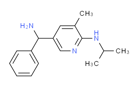 CAS No. 1355223-90-3, 5-(Amino(phenyl)methyl)-N-isopropyl-3-methylpyridin-2-amine