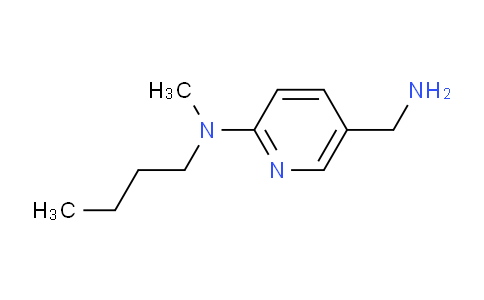 CAS No. 1016510-29-4, 5-(Aminomethyl)-N-butyl-N-methylpyridin-2-amine