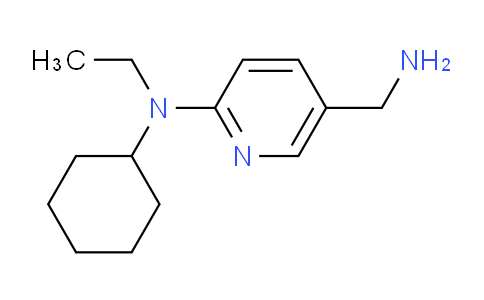 CAS No. 954273-18-8, 5-(Aminomethyl)-N-cyclohexyl-N-ethylpyridin-2-amine
