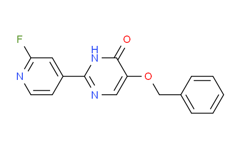 CAS No. 1956376-23-0, 5-(Benzyloxy)-2-(2-fluoropyridin-4-yl)pyrimidin-4(3H)-one