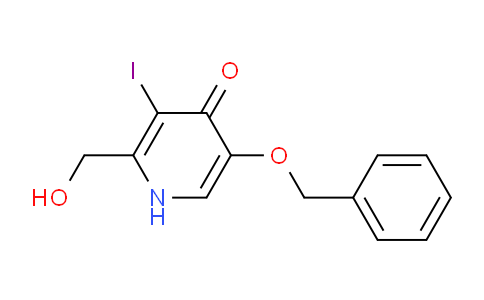 CAS No. 1192263-75-4, 5-(Benzyloxy)-2-(hydroxymethyl)-3-iodopyridin-4(1H)-one