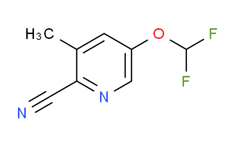 CAS No. 1262860-51-4, 5-(Difluoromethoxy)-3-methylpicolinonitrile