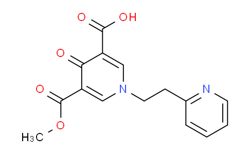 CAS No. 1785761-63-8, 5-(Methoxycarbonyl)-4-oxo-1-(2-(pyridin-2-yl)ethyl)-1,4-dihydropyridine-3-carboxylic acid