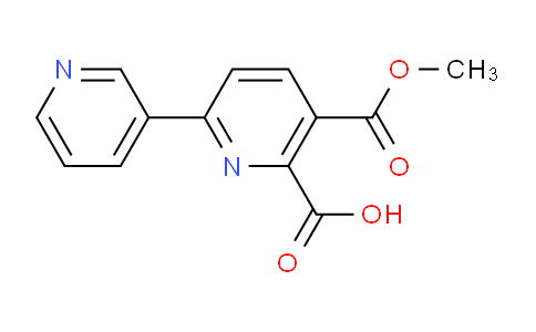 CAS No. 1443292-06-5, 5-(Methoxycarbonyl)-[2,3'-bipyridine]-6-carboxylic acid